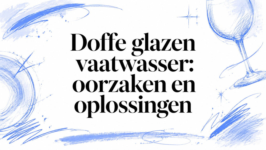 Doffe glazen vaatwasser: oorzaken en oplossingen