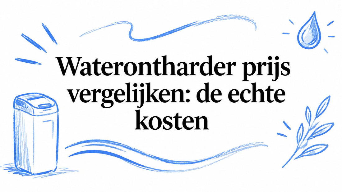 Waterontharder prijs vergelijken: de echte kosten