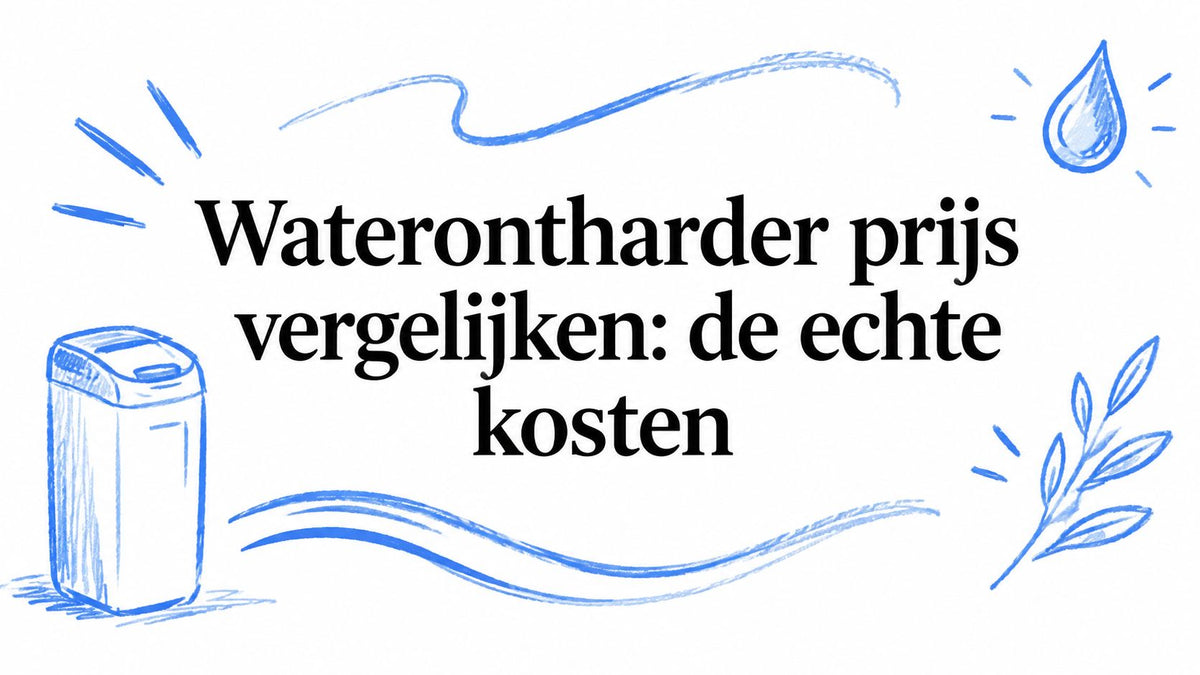 Waterontharder prijs vergelijken: de echte kosten