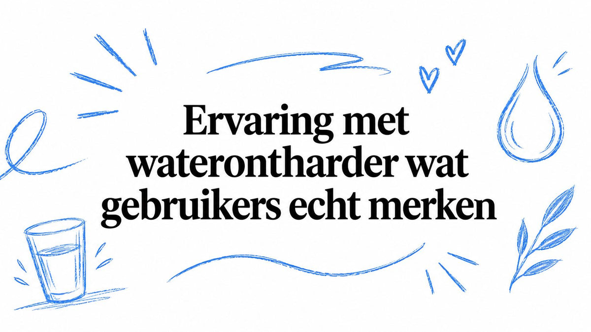 Ervaring met waterontharder wat gebruikers echt merken