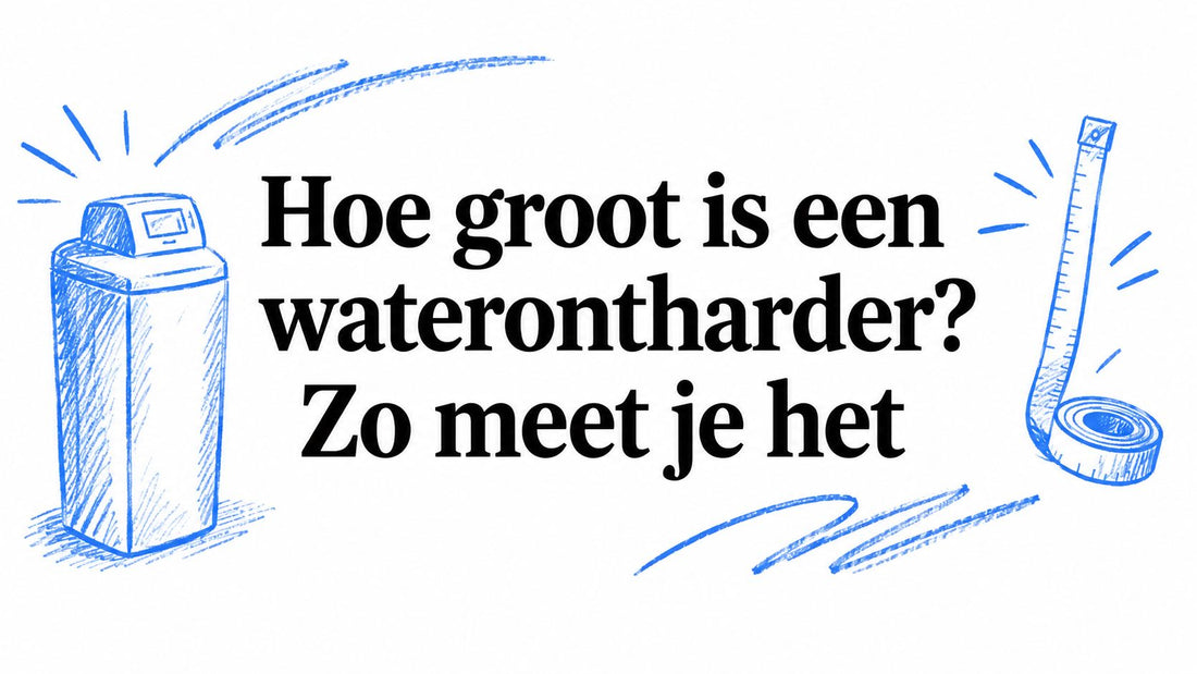 Hoe groot is een waterontharder? Zo meet je het