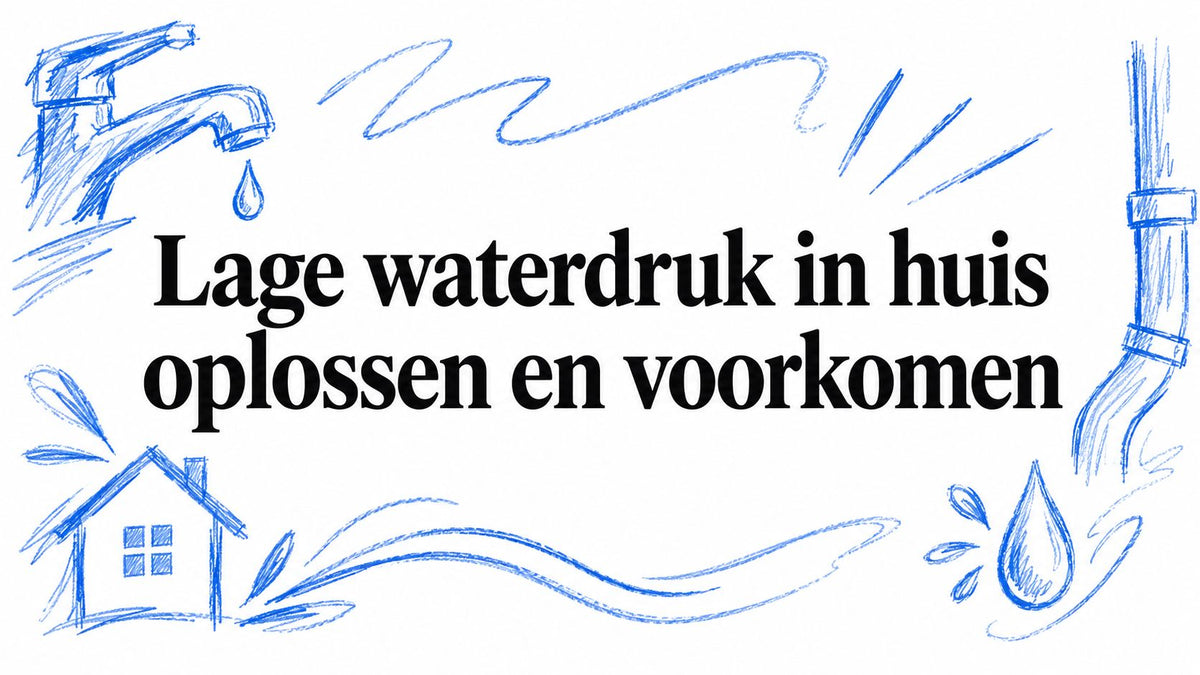 Lage waterdruk in huis oplossen en voorkomen