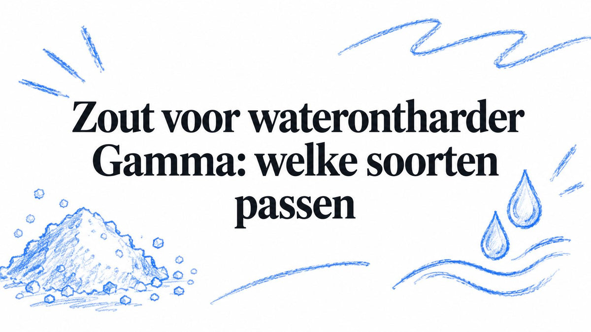 Zout voor waterontharder Gamma: welke soorten passen
