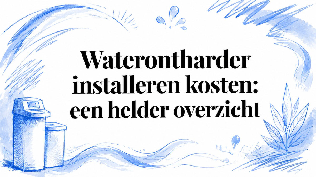 Waterontharder installeren kosten: een helder overzicht