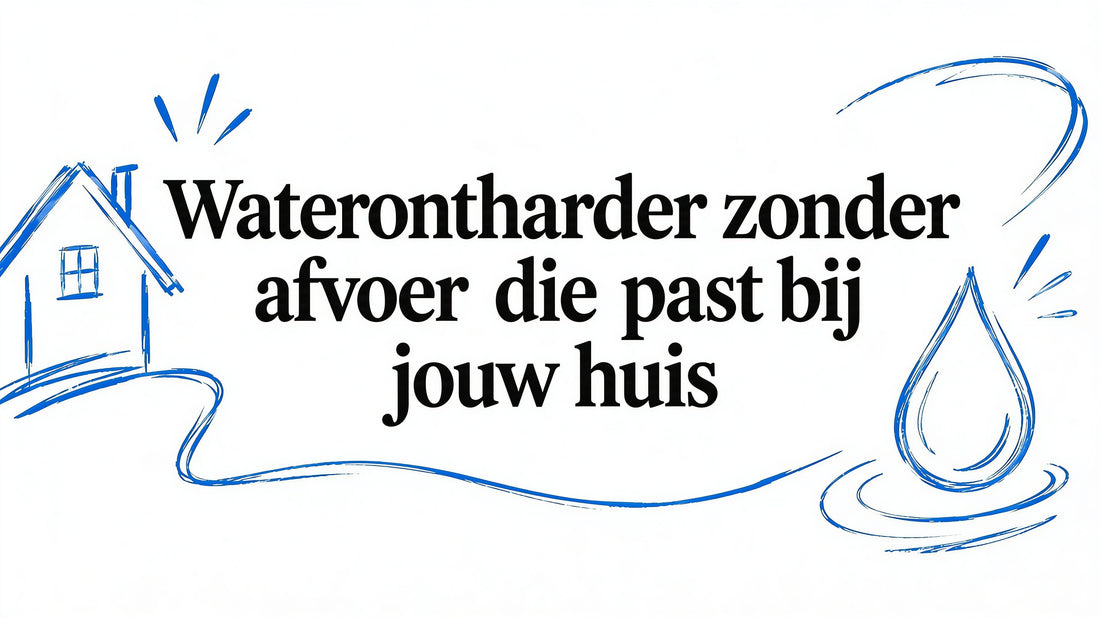 Waterontharder zonder afvoer wat past bij jouw huis