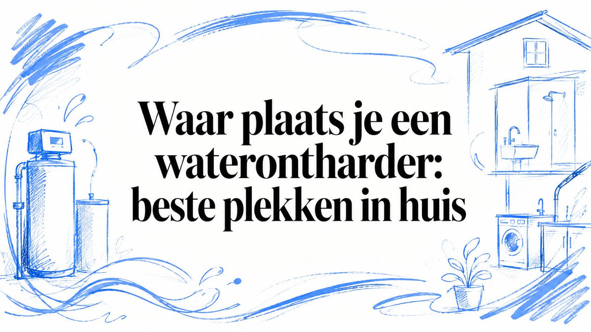 Waar plaats je een waterontharder: beste plekken in huis
